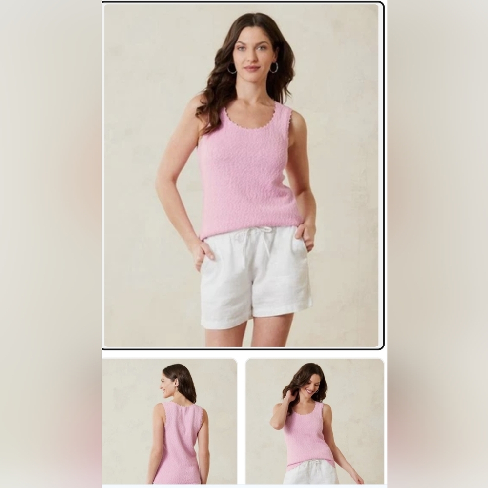Tommy Bahama Waters Edge Scoop Tank Top - Size S/P- Like New - Picture 2 of 8
